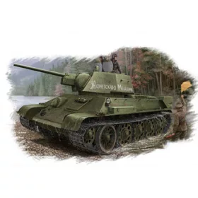   HobbyBoss 84808 Russian T-34/76 (Model 1943 Factory No.112) Tank 1/48 harckocsi makett