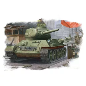   HobbyBoss 84809 Russian T-34/85 (Model 1944 angle-jointed turret) Tank 1/48 harckocsi makett