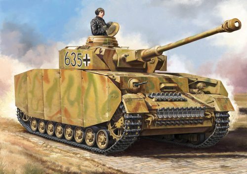 HobbyBoss 84841 German Pzkpfw IV Ausf.H Medium Tank harcjármű makett (1/48)