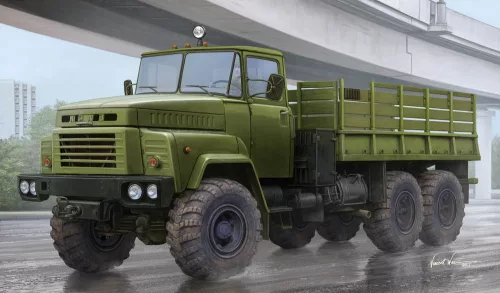 HobbyBoss 85510 Russian KrAZ-260 Cargo Truck harcjármű makett (1/35)