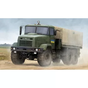   HobbyBoss 85512 Ukraine KrAZ-6322 Soldier Cargo Truck harcjármű makett (1/35)