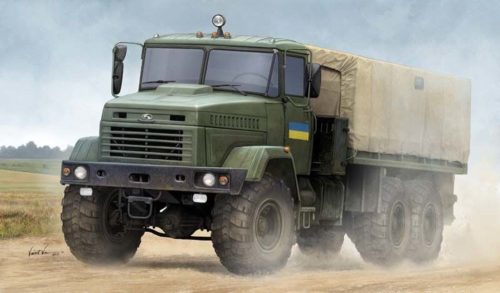 HobbyBoss 85512 Ukraine KrAZ-6322 Soldier Cargo Truck harcjármű makett (1/35)