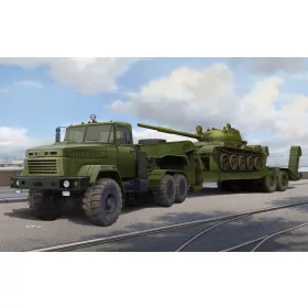   HobbyBoss 85513 Ukraine KrAZ-6446 Tractor w.MAZ/ChMZAP- 5247G semitrailer harcjármű makett (1/35)
