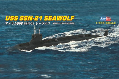 HobbyBoss 87003 USS SSN-21 Seawolf Attack Submarine tengeralattjáró makett (1/700)