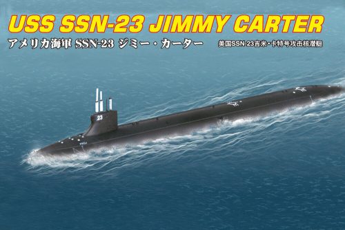HobbyBoss 87004 USS SSN-23 Jimmy Carter Attack Submarine tengeralattjáró makett (1/700)