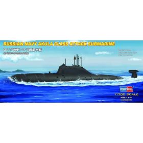   HobbyBoss 87005 Russia Navy Akula Class Attack submarine tengeralattjáró makett (1/700)