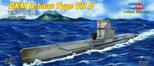 HobbyBoss 87009 DKM U-boat Type VII C tengeralattjáró makett (1/700)