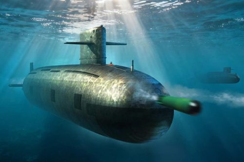 HobbyBoss 87023 PLAN Type 093 Shang Class SSN tengeralattjáró makett (1/700)