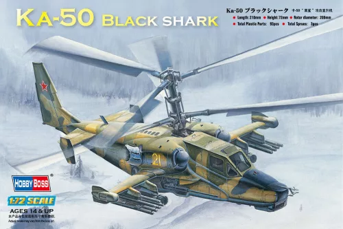 HobbyBoss 87217 Kamov Ka-50 Black shark Attack Helicopter helikopter makett (1/72)