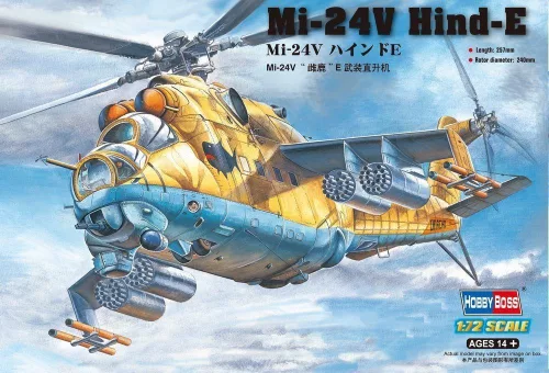 HobbyBoss 87220 Mil Mi-24V Hind-E helikopter makett (1/72)