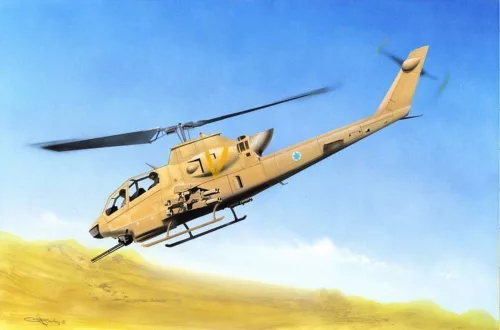 HobbyBoss 87224 Bell AH-1F Cobra Attack Helicopter helikopter makett (1/72)