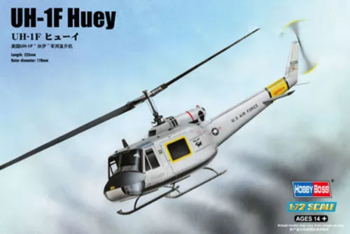 HobbyBoss 87230 Bell UH-1F Huey helikopter makett (1/72)
