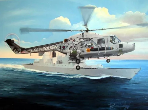 HobbyBoss 87237 Royal Navy Westland Lynx HAS.3 helikopter makett (1/72)