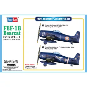   HobbyBoss 87268 Grumman F8F-1B Bearcat repülőgép makett (1/72)