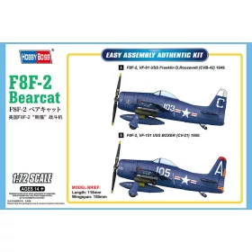   HobbyBoss 87269 Grumman F8F-2 Bearcat repülőgép makett (1/72)