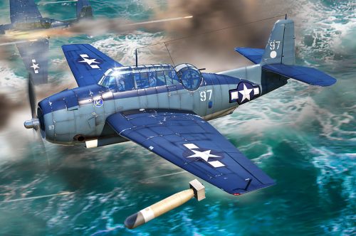 HobbyBoss 87275 TBF-1C Avenger 1/72 repülőgép makett (1/72)
