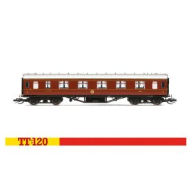   Hornby 4007 Személykocsi, négytengelyes LMS 57 Corridor, 1. osztály, 1062 (E3) (TT)