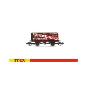  Hornby 6001 Nyitott teherkocsi, 7 Plank Wagon 'George & Matthews’ No.5 (E2) (TT)