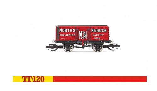 Hornby 6002 Nyitott teherkocsi, 7 Plank Wagon 'North's Navigation' No. 3000 (E2) (TT)