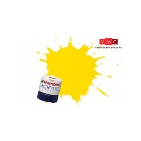   Humbrol (HA69) Yellow - Fényes sárga - akril makett festék