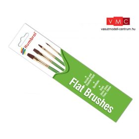 Humbrol AG4302 Flat Brushes - lapos modellecset-készlet