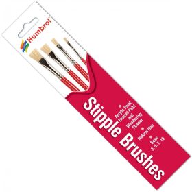   Humbrol AG4303 Stipple Brush Pack - lapos modellecset-készlet weatheringhez