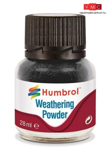 Humbrol AV0001 Weathering Powder 28 ml - Black - Fekete Enamel pigmentpor