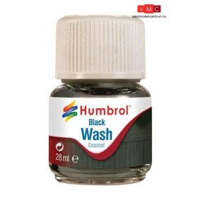   Humbrol AV0201 Enamel Wash 28 ml - Black - Fekete Enamel bemosó folyadék