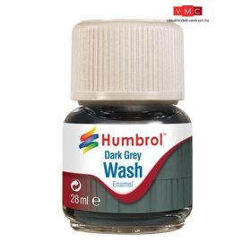  Humbrol AV0204 Enamel Wash 28 ml - Dark Grey - Sötétszürke Enamel bemosófolyadék