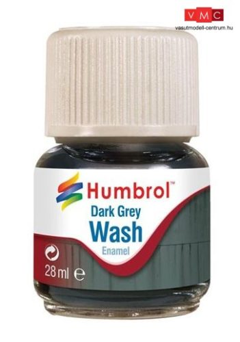 Humbrol AV0204 Enamel Wash 28 ml - Dark Grey - Sötétszürke Enamel bemosófolyadék