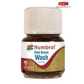   Humbrol AV0205 Enamel Wash 28 ml - Dark Brown - Sötétbarna Enamel bemosófolyadék