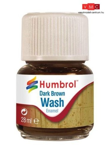 Humbrol AV0205 Enamel Wash 28 ml - Dark Brown - Sötétbarna Enamel bemosófolyadék