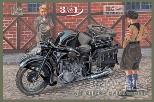 IBG Models 35001 1/35 BMW R12 w/sidecar civilian ver 3/1 (1/35)