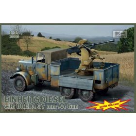   IBG Models 35005 German Einheitsdiesel w/ 3,7cm Breda (1/35) harcjármű makett