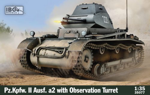 IBG Models 35077 Pz.Kpfw. II Ausf. a2 German Light Tank with Observation turret (1/35) harckocsi makett