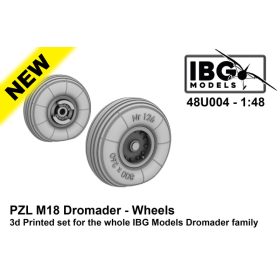   IBG Models 48U004 PZL M18 Dromader - Wheels - 3d Printed Set (1/48) feljavító makett készlet