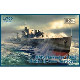   IBG Models 70010 HMS Harvester 1943 British H-class destroyer (1/700) hajó makett