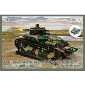   IBG Models 72038 Type 89 Japanese Medium Tank KOU-gas Mid (1/72) harckocsi makett