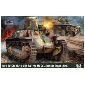   IBG Models 72042 Type 89 Kou (Late) + Type 95 Ha-Go Japanese tanks (2 in 1) (1/72) harckocsi makett