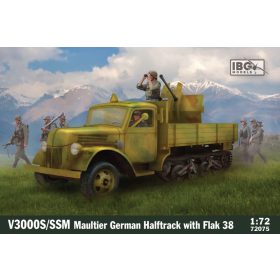   IBG Models 72075 V3000S/SS M Maultier with Flak 38 (1/72) harcjármű makett