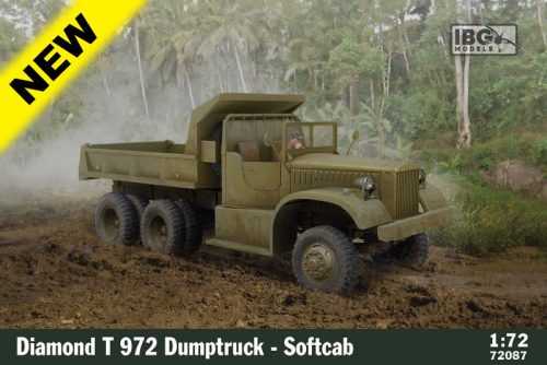 IBG Models 72087 Diamond 7972 Dumptruck Softcab (1/72) harcjármű makett