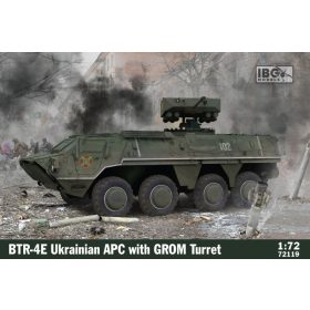   IBG Models 72119 BTR-4E Ukrainian APC with Grom Turret (1/72) harcjármű makett