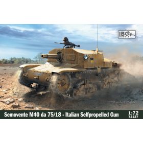   IBG Models 72127 Semovente M40 da 75/18 - Italian 75mm Self-Propelled Gun (1/72) harcjármű makett