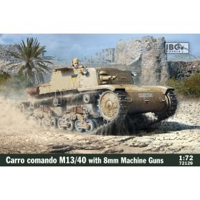   IBG Models 72129 Carro Comando M13/40 with 8mm Gun (1/72) harcjármű makett