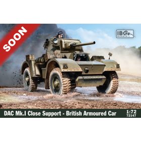   IBG Models 72147 British Daimler Armoured Car Mk.I Close Support (1/72) harcjármű makett
