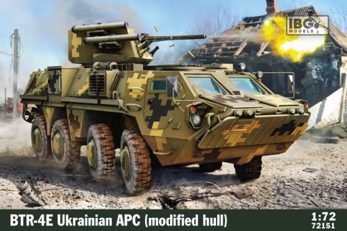 IBG Models 72151 BTR-4E Ukrainian APC (Modified Hull) (1/72) harcjármű makett