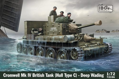 IBG Models 72156 Cromwell Mk. IV British Tank (Hull type C) - deep Wading (1/72) harckocsi makett