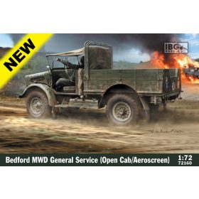   IBG Models 72160 Bedford MWD General Service with Open Cab and Aeroscreen (1/72) harcjármű makett