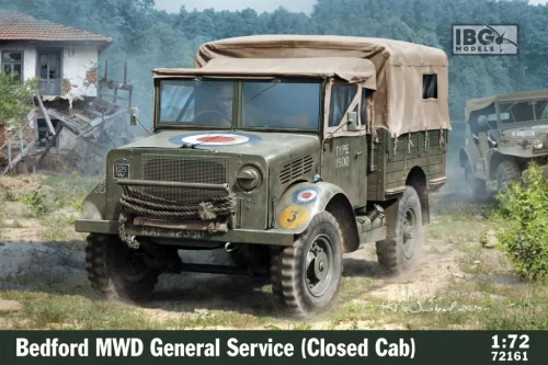 IBG Models 72161 Bedford MWD General Service (Closed Cab, Late production) (1/72) harcjármű makett