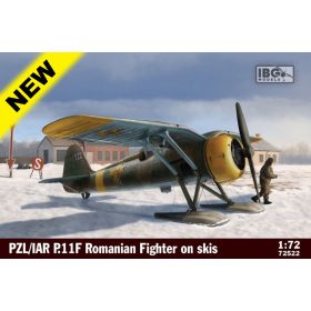   IBG Models 72522 PZL/IAR P.11F Romanian Fighter on skis (1/72) repülőgép makett